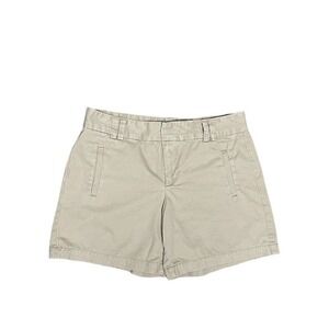 Ann Taylor Women's‎ Loft Classic Cotton Chino Khaki Shorts Tan Size 6